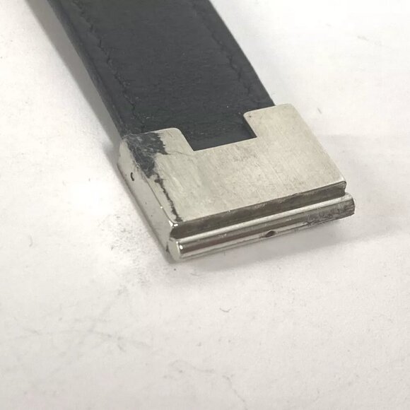 HERMES Lurie H logo Accessories Bracelet Leather Black/SilverHardware - Picture 10 of 10